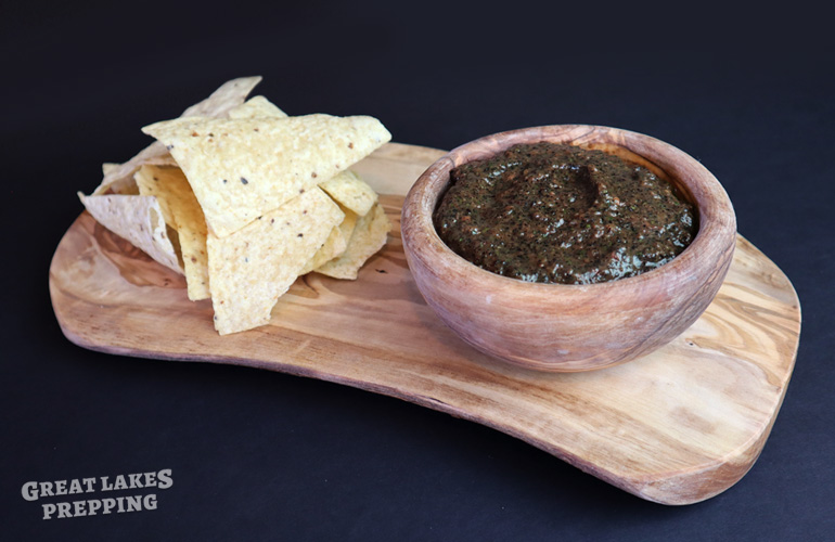 Roasted Black Salsa (Baja Fresh Copycat Recipe)
