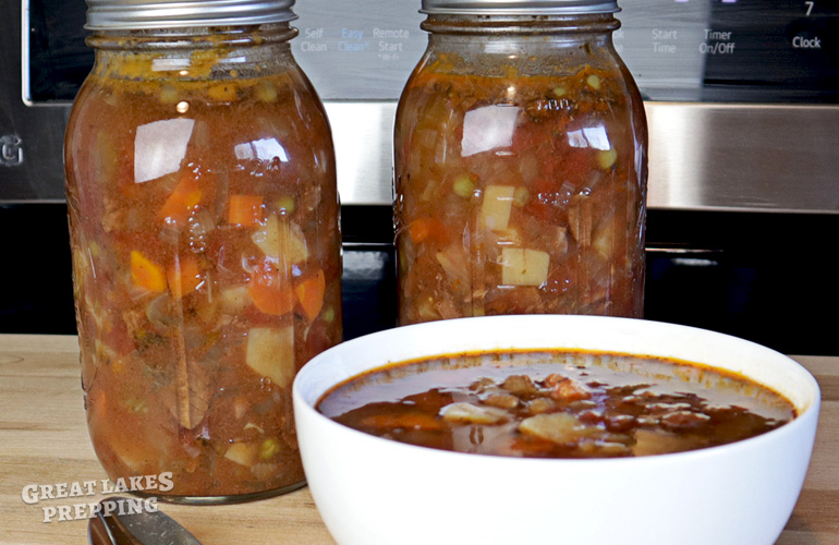Delicious Beef Vegetable Soup Canning Recipe