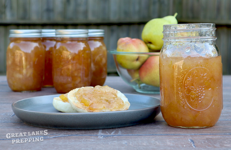 Pear Jam Canning Recipe (with or without Pectin)