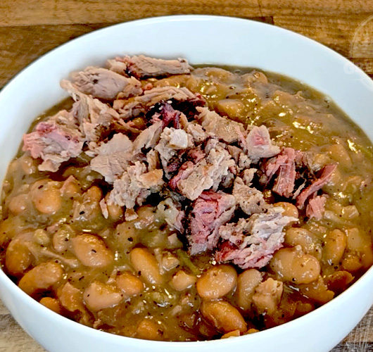 Cowboy Pinto Beans with Brisket