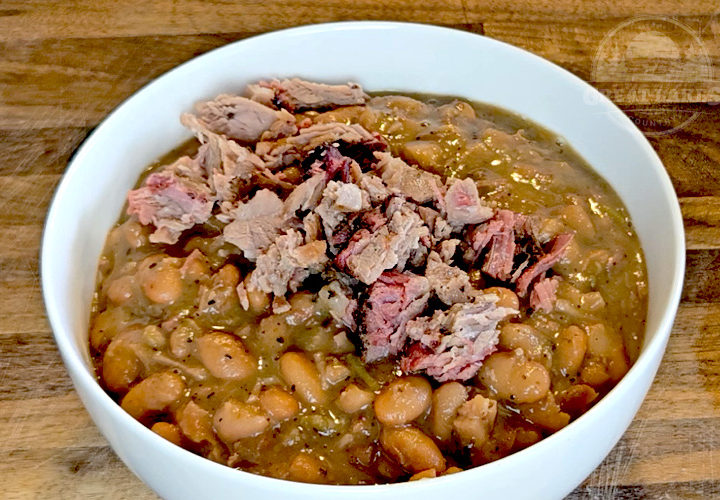 Cowboy Pinto Beans with Brisket Burnt Ends