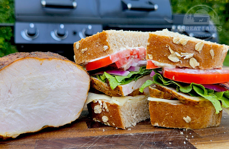 Ultimate Smoked Turkey Breast Club Sandwich