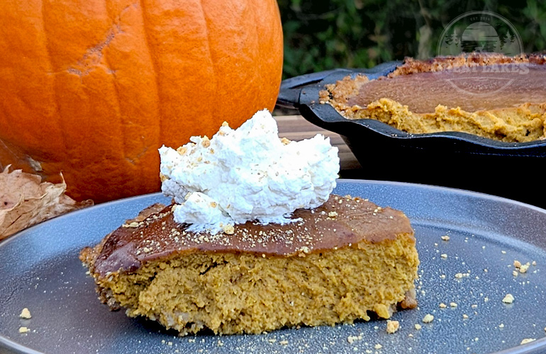 Smoked Pumpkin Pie Recipe with Graham Cracker Crust