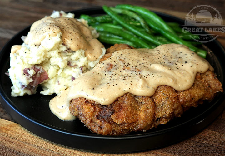 Chicken-Fried Venison Steak with Country Style Gravy