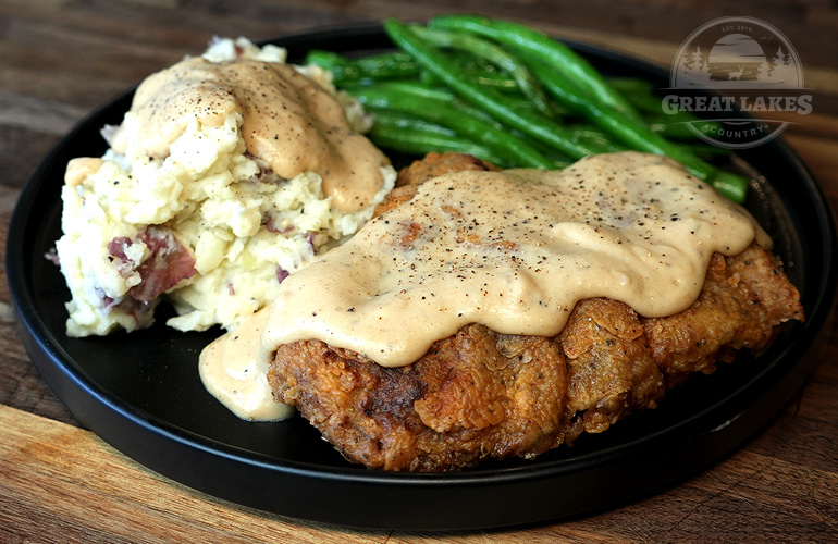 Chicken-Fried Venison Steak with Country Style Gravy