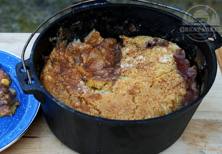 Old-Fashioned Peach Cobbler Camping Recipe
