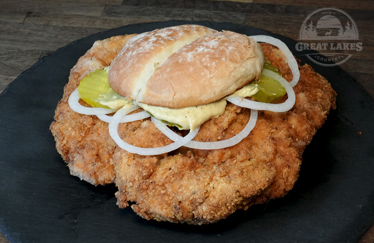 Indiana Pork Tenderloin Sandwich